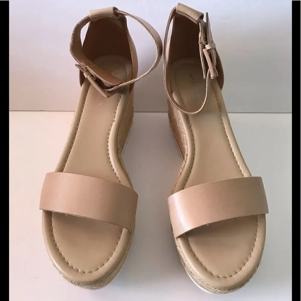Marc Fisher Zako Leather Espadrille Sandals